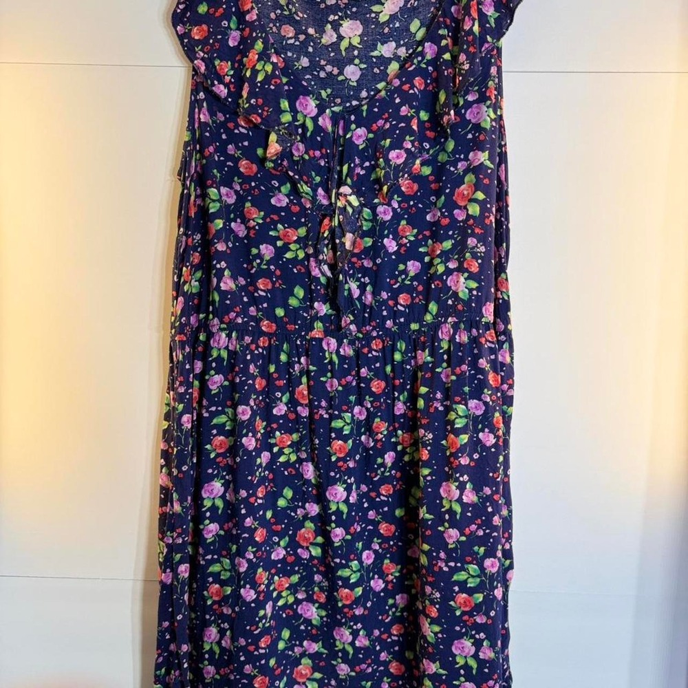 XXI Navy Floral Dress with Pockets.  Size S/P